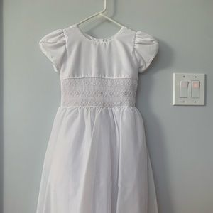 White dress for girl.